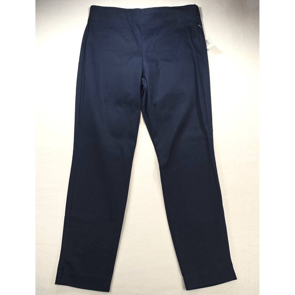 Old Navy‎ Pixie Side-Zip Ankle Pants Navy Blue Slim Leg Trousers Womens 12 NEW